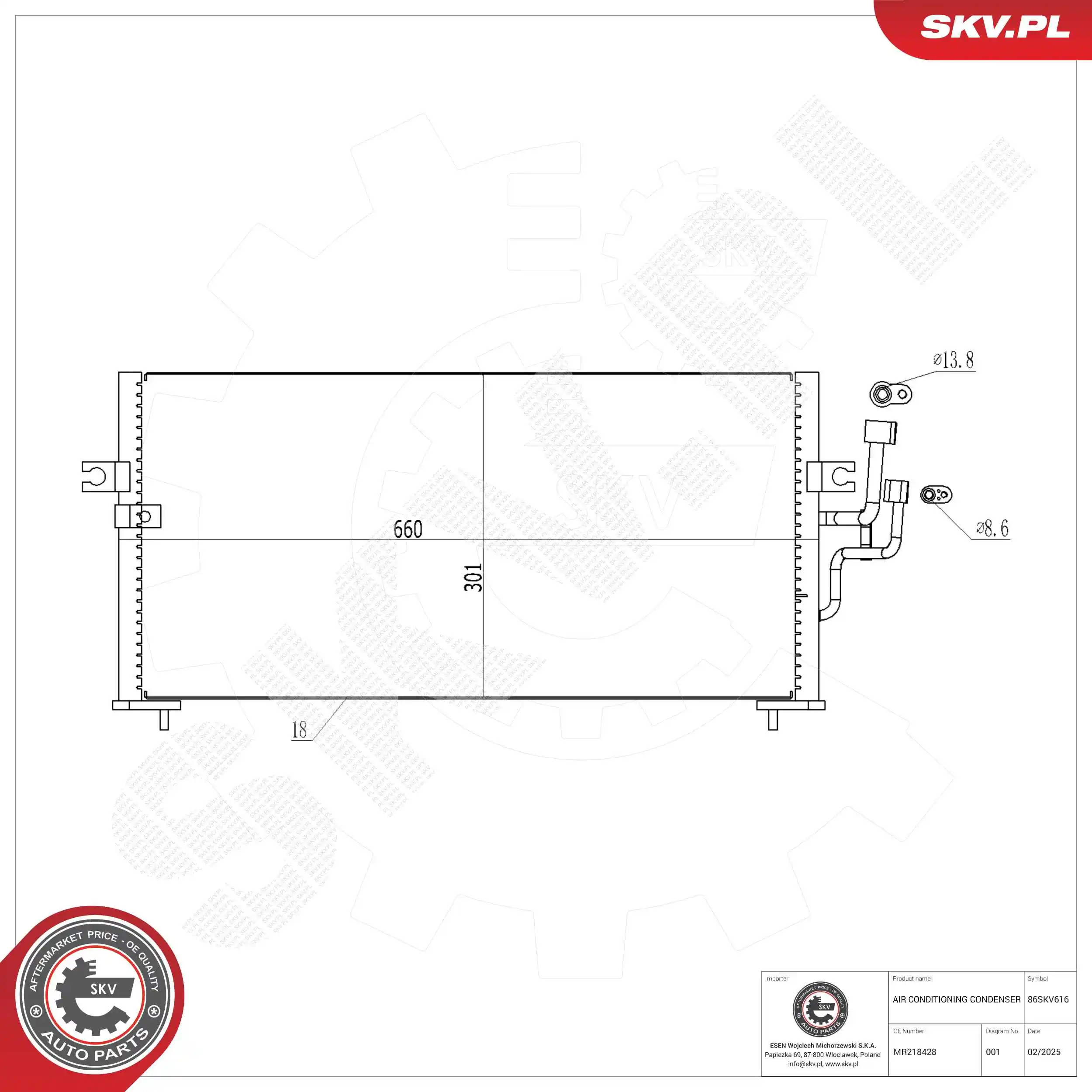 Condenser, air conditioning